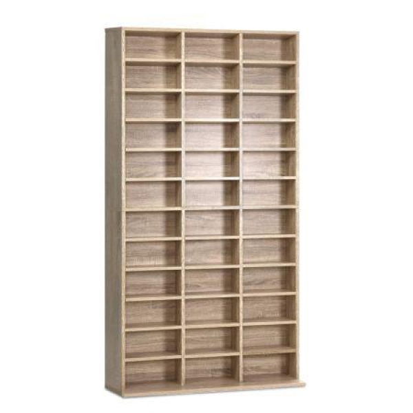 Artiss Bookshelf CD Storage Rack - BERT Oak