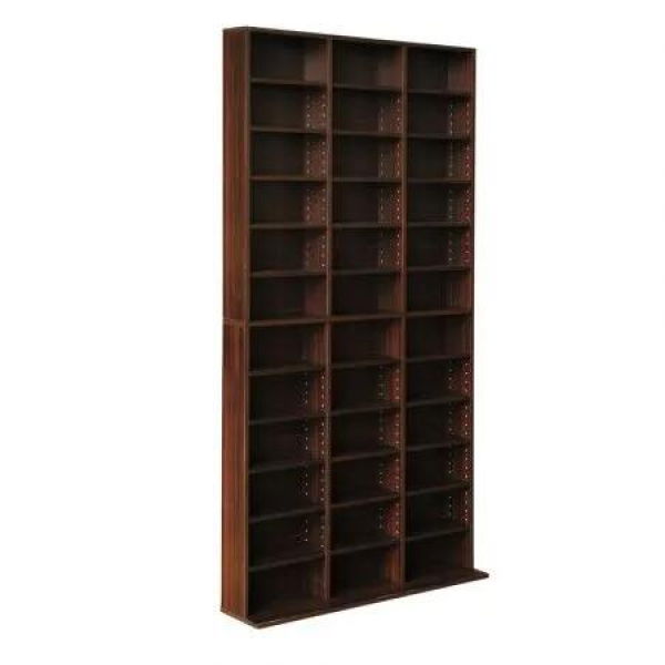 Artiss Bookshelf CD Storage Rack - BERT Walnut