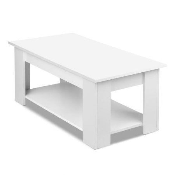 Artiss Coffee Table Lift-top Coffee Table White