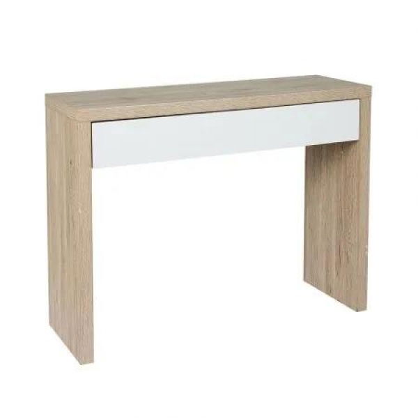 Artiss Console Table Storage Drawer Jory White Pine