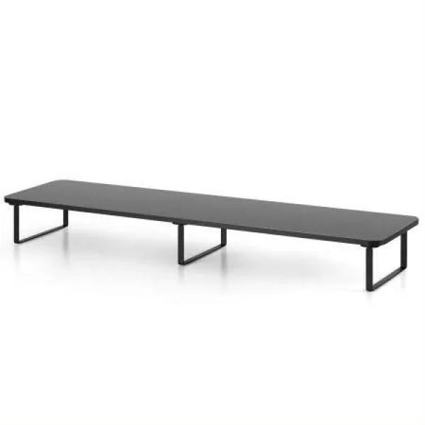 Artiss Dual Monitor Stand 100cm Riser Large Laptop Stand Desk Organiser Black