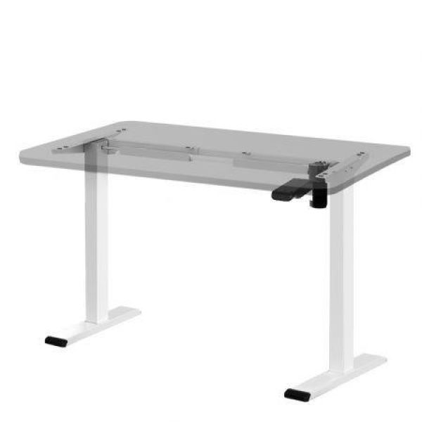 Artiss Electric Standing Desk Frame Only Height Adjustable 70KG Load White