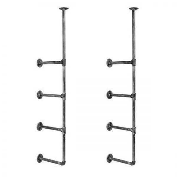 Artiss Floating DIY Pipe Shelf Metal Brackets Set of 2