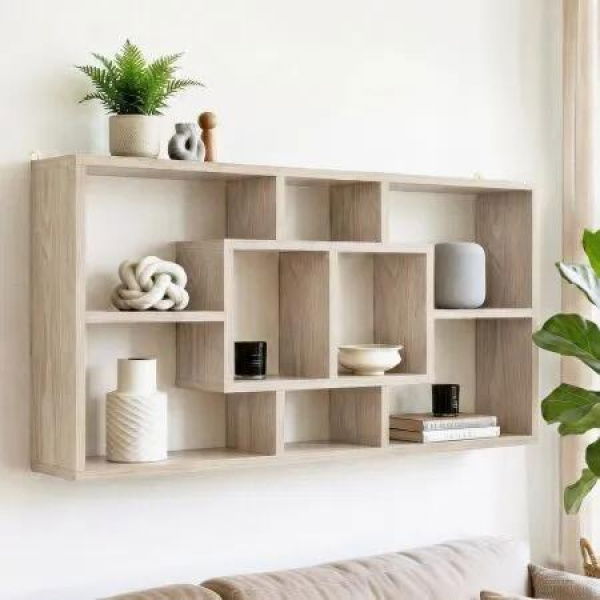 Artiss Floating Wall Shelves Bookshelf Wood