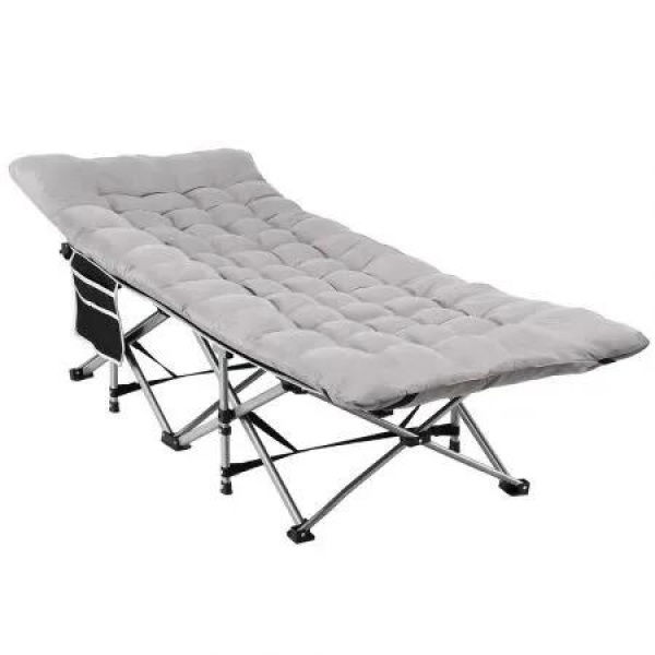 Artiss Folding Bed With Mattress Heavy Duty Grey 185CM