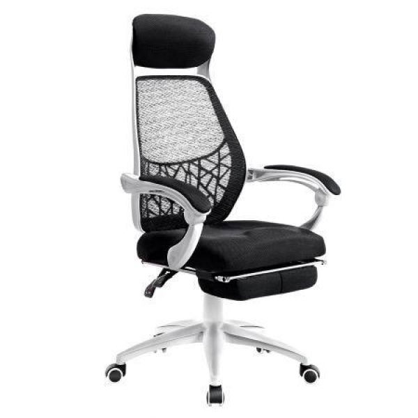 Artiss Mesh Office Chair Recliner Black White