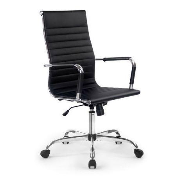 Artiss Office Chair Conference Chairs PU Leather High Back Black