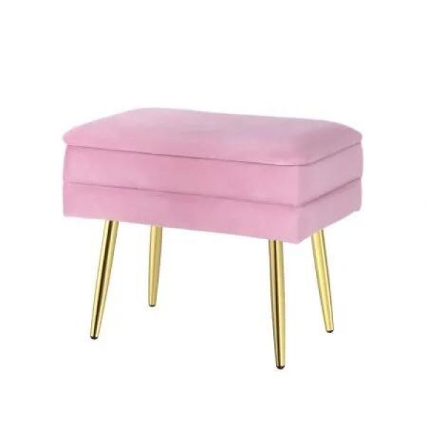 Artiss Ottoman Storage Foot Stool Vanity Velvet Pink