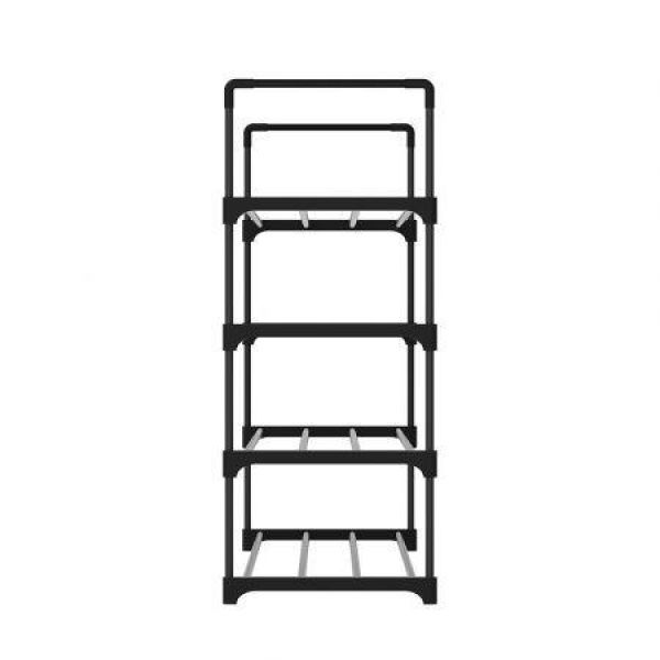 Artiss Shoe Rack 4-tier 16 Pairs Stackable Black