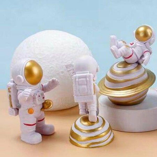 Astronaut Figurines Modern Collectibles Spaceman Series Miniatures Ornament For Desktop Decor