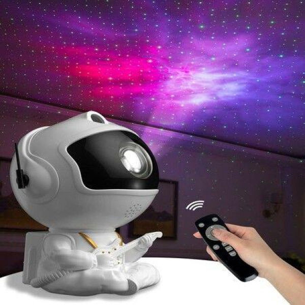 Astronaut Sky Projector Sky Projector Galaxy Atmosphere Night Light Suitable For Bedrooms And Game Rooms (White)