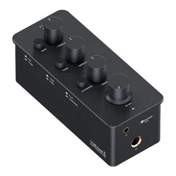 Audio SK01 Headphone Amplifier Equalizer Preamp with Bass Midrange Treble Tone Control and Loudness Compensation Portable Class A Analog Amp