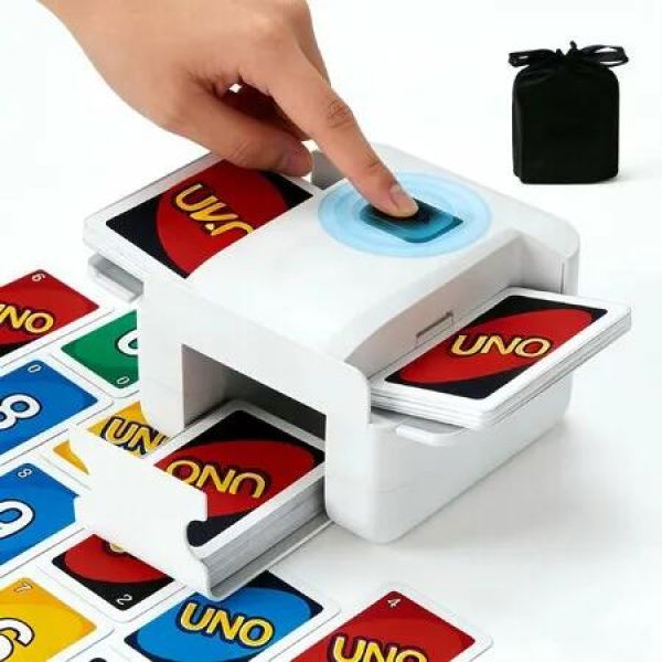 Automatic Card Shuffler 1/2 Deck,One-Click Shuffling Mode,2000mAh Rechargeable Shuffle Machine with Storage Bag,Electric Playing Card Shuffler