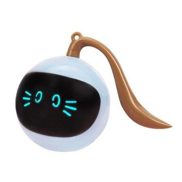 Automatic Cat Ball Toys Interactive Electric USB Rechargeable Self Rotating Indoor Teaser Selfplay Exercise Toys For Pet Kitten