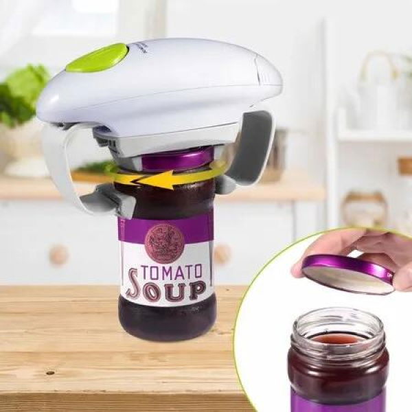 Automatic Jar Opener Electric Bottle Seniors Arthritis Weak Hands Kitchen Aid Durable Safe Restaurant Kitchen Gadgets
