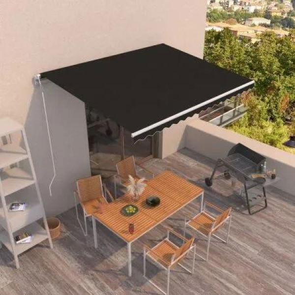 Automatic Retractable Awning 400x300 cm Anthracite