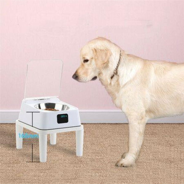 Automatic Smart Cat Feeder Bowl Sensitive Open Cover Pet Feeder IR Induction for Pet with a 168mm Holder