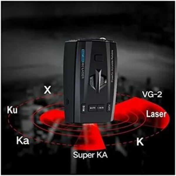 Avoid Speeding RAD1000 Anti-Radar Detector with 16 Full Band Detection for Speed Control,Features a clear & concise English alerts