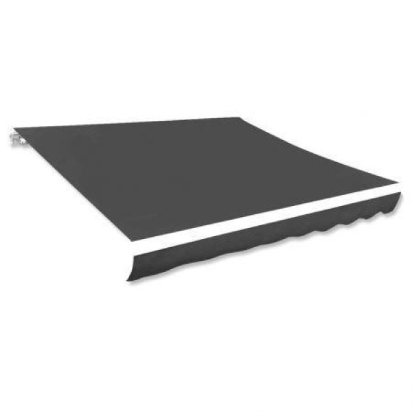 Awning Top Sunshade Canvas Anthracite 300x250 cm