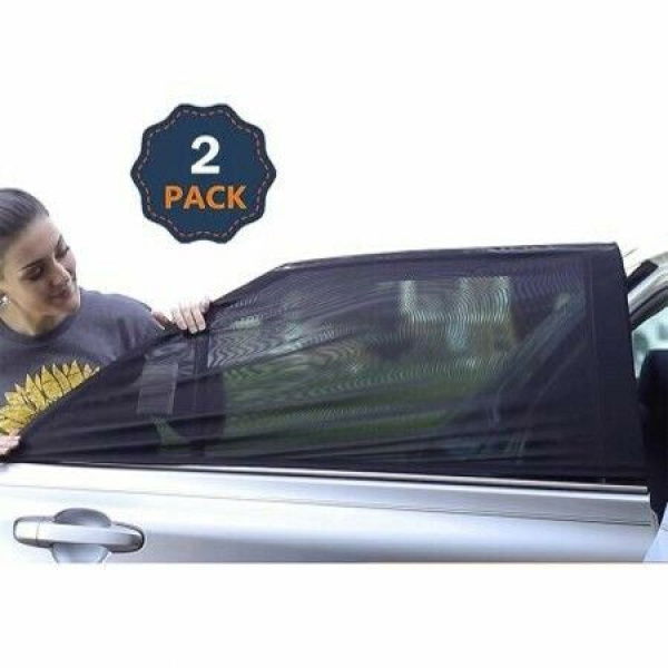 Baby Car Window Shades For Side Windows | Sun Shade For Car Heat And UV Protection Pack Of 2 (Large 40