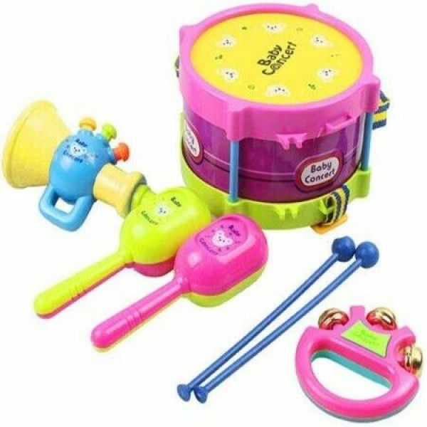 Baby Musical Drum Toys Toddler Musical Instruments Shakers Percussion Tambourine Set For Preschool Kids