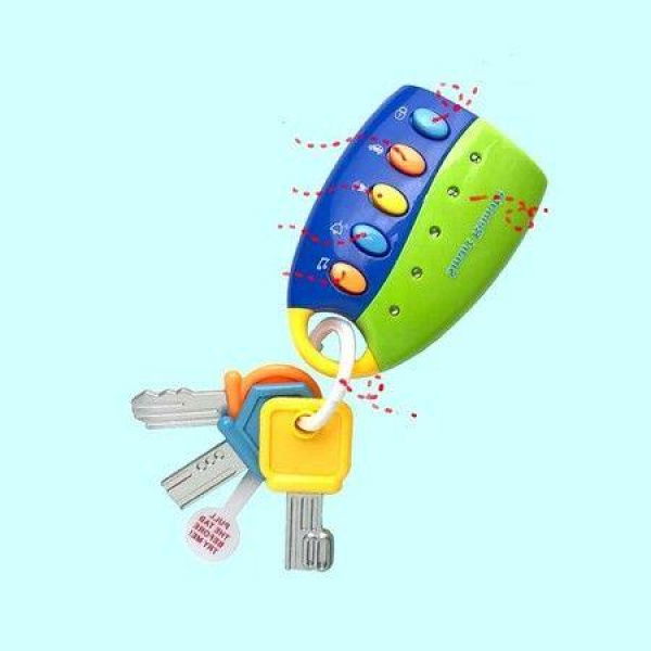 Baby Musical Toy Vocal Key Intelligent Remote Car Voices Pretend Play Children Educational Toys,1 Pack