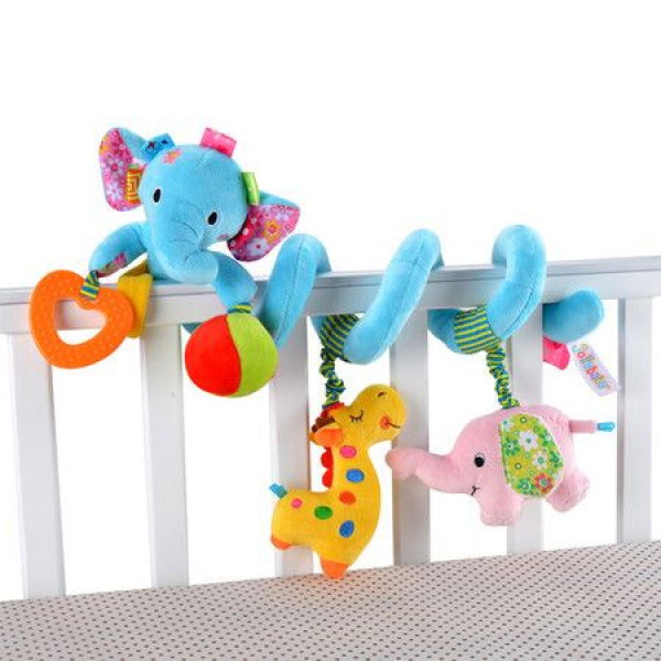 Baby Toy Stroller Comfort Stuffed Animal Rattle Crib Rattles Bed Bell Toy