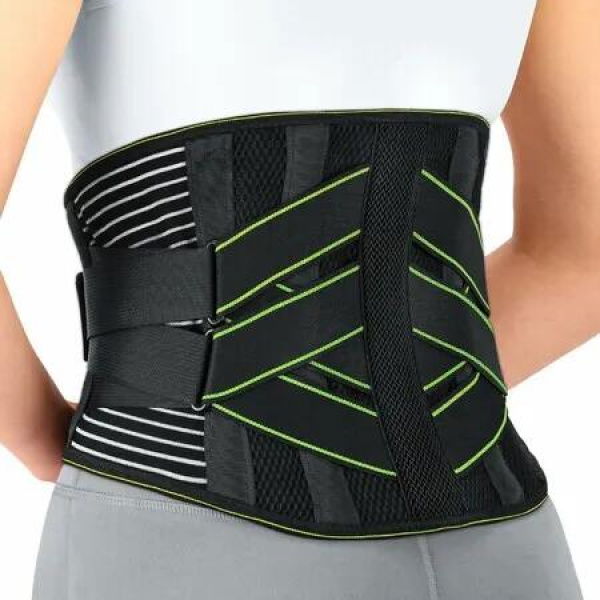 Back Brace for Lower Back with Lumbar Pad,Back Support Belt with 7 Stays,Sedentariness, Breathable Lumbar Support Size : Large