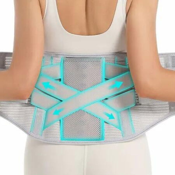 Back Support Belt for Women and Men, Lower Back Support for Herniated Disc, Removable Supports Belt,Suitable for Waist 80-95 CM