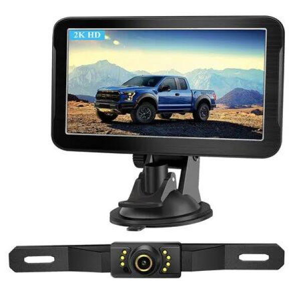 Back Up Camera for Cars Easy Setup Plug and Play, 7 inch Backup Camera with Stable Signal and No Delay for Truck SUV Van Trailer