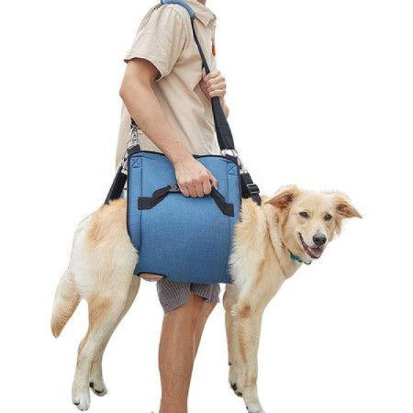 Backpack Pet Legs Support & Rehabilitation Dog Lift Harness For Nail Trimming Dog Carrier For Senior Dogs Joint Injuries Arthritis Up And Down Stairs (L)