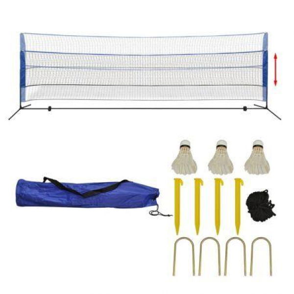 Badminton Net Set With Shuttlecocks 500x155 Cm