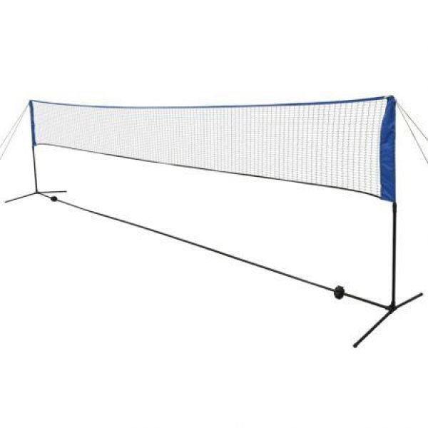 Badminton Net With Shuttlecocks 600x155 Cm