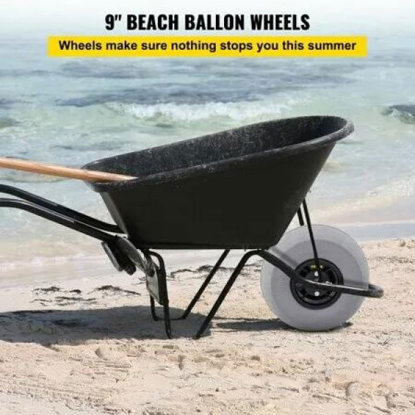 Balloon Beach Wheels Replacement Beach Tire 9' PVC 77LBS Payload Capacity