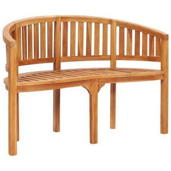 Banana Bench 120 Cm Solid Teak Wood