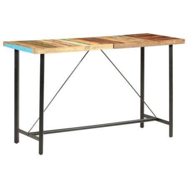 Bar Table 180x70x107 Cm Solid Reclaimed Wood