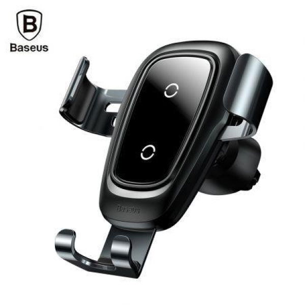 Baseus Metal Wireless Charger Gravity Car Mount 10W For 4-6.5 Inch Mobile Phones.