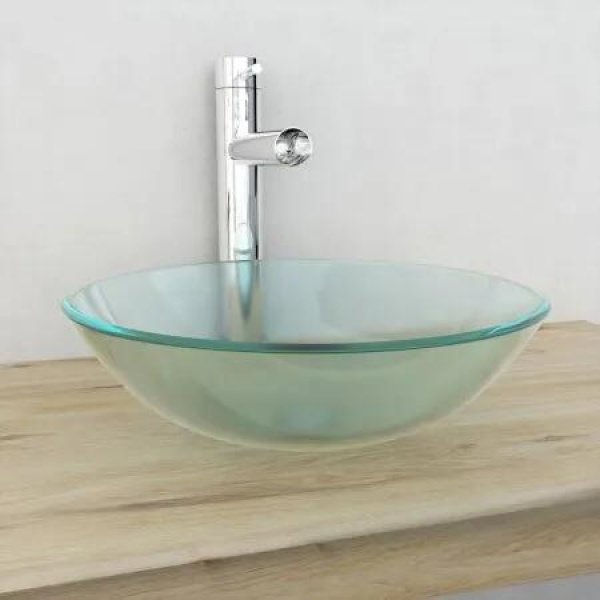 Basin Tempered Glass 42 cm Frosted