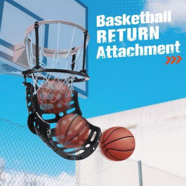 Basketball Ring Hoop Ball Returner Rebounder Return System Attachment Training Equipment Set for Kids Adults