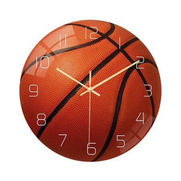 Basketball Wall Clock Bedroom Livingroom Birthday Chritmas Gifts Present For Kids Son Boys Baby Child NBA Basketball MLB Fans