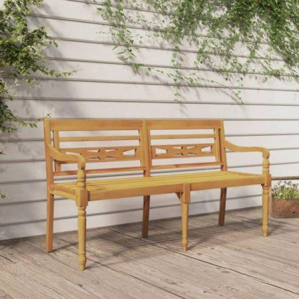 Batavia Bench 150 Cm Solid Wood Teak