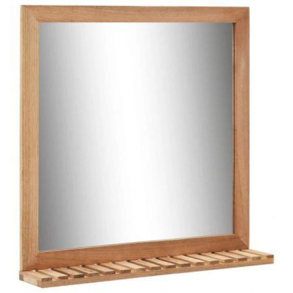 Bathroom Mirror 60x12x62 Cm Solid Walnut Wood