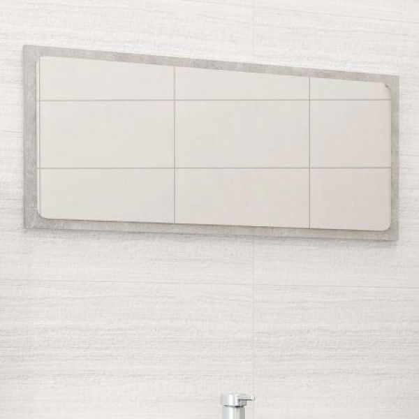 Bathroom Mirror Concrete Gray 80x1.5x37 Cm Chipboard