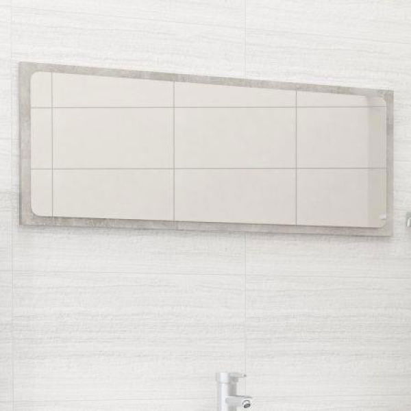 Bathroom Mirror Concrete Gray 90x1.5x37 Cm Chipboard