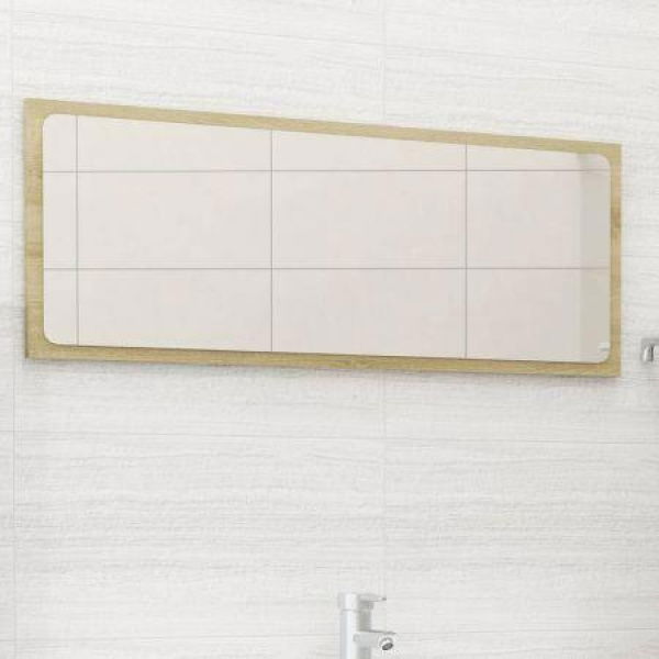 Bathroom Mirror Sonoma Oak 90x1.5x37 Cm Chipboard