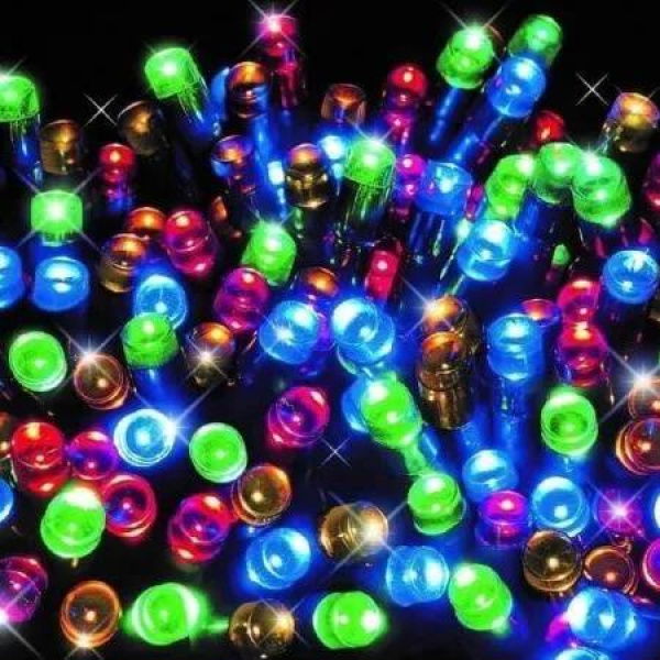 Battery Operated 300 LED Timer Lights -Available in 3 Colors - Multicolor