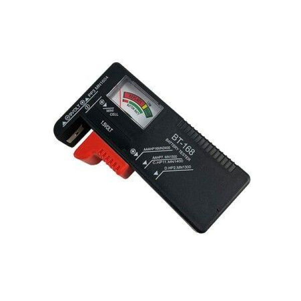 Battery Tester Checker Universal Small Battery Tester For AAA AA C D 9V 1.5V Fits All Batteries 1 Pack