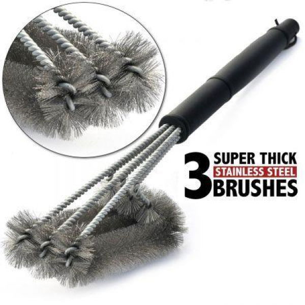 BBQ Grill Brush 3 Heads 18