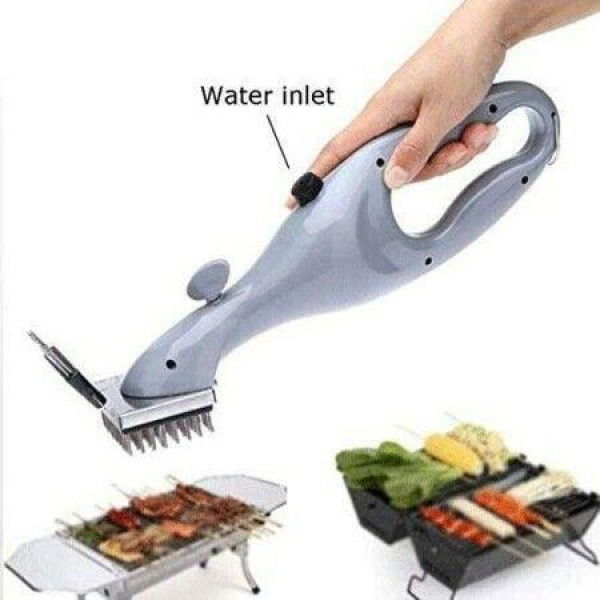 BBQ Grill Steam Cleaner Brush Heavy Duty Cleaning Tool for All Grill Types Ideal Grill Accessories for Outdoor Cooking