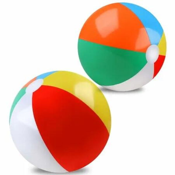 Beach Balls,Beach Balls for Kids,Rainbow Color Pool Toys Pool Balls for Swimming Pool,Beach Toys Inflatable Ball for Summer Parties and Water Games (20 Inch 2 Pack)